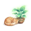 Un chat qui fait la sieste en toute sécurité dans une pièce ensoleillée